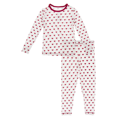 KicKee Pants Natural Hearts L/S Pajama Set, KicKee Pants, cf-size-5-years, cf-size-8-years, cf-type-pajama-set, cf-vendor-kickee-pants, CM22, KicKee, KicKee Pants, KicKee Pants L/S Pajama Set