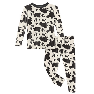 KicKee Pants Cow Print L/S Pajama Set, KicKee Pants, CM22, KicKee, KicKee Pants, KicKee Pants County Fair, KicKee Pants Cow Print, KicKee Pants Cow Print L/S Pajama Set, KicKee Pants L/S Paja