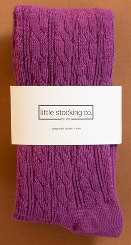 Little Stocking Co Cable Knit Tights - Willowherb, Little Stocking Co, Cable Knit Tights, cf-size-0-6-months, cf-type-tights, cf-vendor-little-stocking-co, Cyber Monday, Little Stocking Co, L