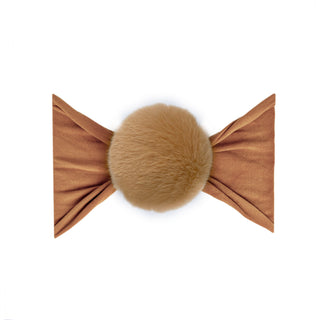 Baby Bling Camel Luxe Fur Pom Headband, Baby Bling, Baby Bling, Baby Bling Bows, Baby Bling Camel, Baby Bling Camel Luxe Fur Pom Headband, Baby Bling Fall 2021, baby bling fur pom, Baby Bling