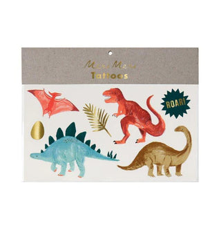Meri Meri Dinosaur Kingdom Large Tattoos, Meri Meri, Dino, Dinos, Dinosaur, Dinosaurs, Meri Meri, Meri Meri Dinosaur, Stocking Stuffer, Stocking Stuffers, Temporary Tattoo Sheet, Temporary Ta