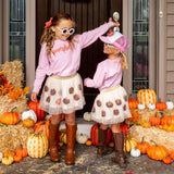 Pumpkin L/S Sweatshirt - Lt. Pink, Sweet Wink, cf-size-4t, cf-type-tee, cf-vendor-sweet-wink, Fall, Halloween, Halloween Shirt, Halloween Sweatshirt, Halloween Top, Pumpkin L/S Sweatshirt, Pu