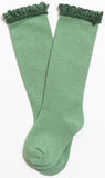 Little Stocking Co Lace Top Knee High Socks - Spearmint, Little Stocking Co, cf-size-4-6y, cf-size-7-10y, cf-type-knee-high-socks, cf-vendor-little-stocking-co, Little Stocking Co, Little Sto