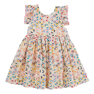 Pink Chicken Liv Dress - Tile Mosaic, Pink Chicken, Liv Dress, Pink Chicken, Pink Chicken Liv, Pink Chicken Liv Dress, Pink chicken Multi Tile Mosaic, Pink Chicken Resort 2021, Pink Chicken T