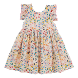Pink Chicken Liv Dress - Tile Mosaic, Pink Chicken, Liv Dress, Pink Chicken, Pink Chicken Liv, Pink Chicken Liv Dress, Pink chicken Multi Tile Mosaic, Pink Chicken Resort 2021, Pink Chicken T
