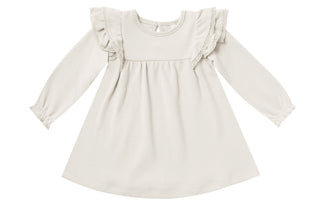 Quincy Mae Long Sleeve Flutter Dress-Ivory, Quincy Mae, Dress, Els PW 5060, Els PW 8258, End of Year, End of Year Sale, Flutter Sleeve Dress, Quincy Mae, Quincy Mae AW19, Quincy Mae Dress, Qu