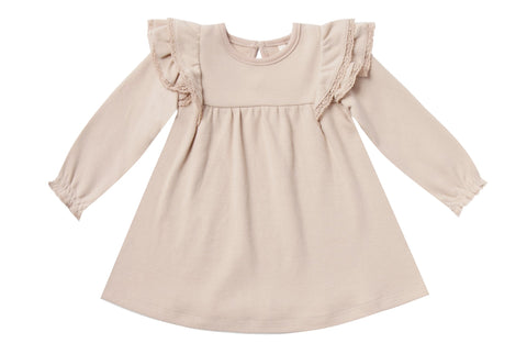 Quincy Mae Long Sleeve Flutter Dress-Rose, Quincy Mae, Dress, Els PW 5060, Els PW 8258, End of Year, End of Year Sale, Flutter Sleeve Dress, Quincy Mae, Quincy Mae AW19, Quincy Mae Dress, Qui