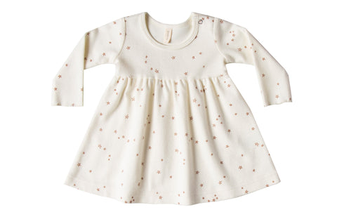 Quincy Mae Longsleeve Baby Dress - Ivory, Quincy Mae, Quincy Mae AW20 Drop 1, Quincy Mae Dress, Quincy Mae Fall 2020, Quincy Mae Ivory, Quincy Mae Ivory Longsleeve Baby Dress, Quincy Mae Long
