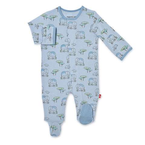 Magnetic Me Blue Love You a Ton Modal Magnetic Footie, Magnificent Baby, Baby Boy, Baby Boy Clothing, Baby Clothing, Baby Gift, Baby Shower, Baby Shower Gift, cf-size-12-18-months, cf-size-9-
