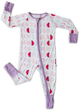 Little Sleepies Luna Mauve Convertible Romper/Sleeper, Little Sleepies, Bamboo Pajamas, CM22, Coverall, Footie, Little Sleepies, Little Sleepies Bamboo, Little Sleepies Luna Mauve, Little Sle