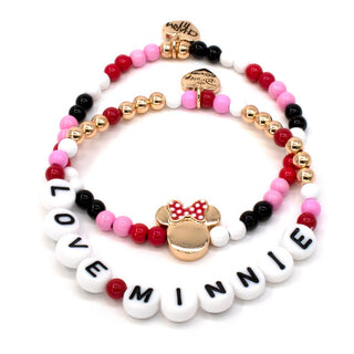 Charm It! Gold Minnie Stretch Bead Bracelet Set, Charm It!, Bracelet, Charm Bracelet, Charm It Disney, Charm It!, Charm It! Bracelet, Charm It! Gold Minnie Stretch Bead Bracelet, Disney, Disn