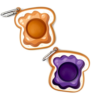 OMG Mega Pop Keychain - BFF Edition PB & J, Top Trenz, Fidget toy, Figet toy, In N Out Pop It, Jelly Pop It, Peanut Butter Pop It, Pop It Fidget Toy, Pop It KeyChain, Pop It Toy, Stocking Stu