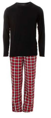 KicKee Pants Crimson 2020 Holiday Plaid Men's L/S Pajama Set, KicKee Pants, 2pc Pajama Set, All Things Holiday, Bamboo Pajama, Bamboo Pajama Set, Bamboo Pajamas, Christmas, Christmas Pajama, 