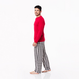 KicKee Pants Midnight Holiday Plaid Men's L/S Pajama Set, KicKee Pants, 2pc Pajama Set, All Things Holiday, CM22, Jolly Holiday Sale, KicKee, KicKee Pajamas, KicKee Pants, KicKee Pants Men's 
