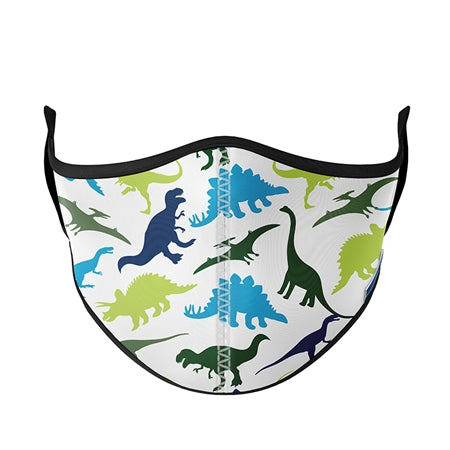 Kids Dinosaur Face Mask by Top Trenz - Small: 3-7 Years, Top Trenz, Child Face Mask, Child Face MAskCute Kids Face MAsk, Children's Mask, Cotton Face Mask, Cute Kids Face Mask, Dinosaur Face 