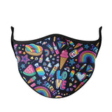 Kids Funfetti Fashion Face Mask by Top Trenz - Small: 3-7 Years, Top Trenz, Child Face Mask, Child Face MAskCute Kids Face MAsk, Children's Mask, Cute Kids Face Mask, Els PW 11399, Face Mask,