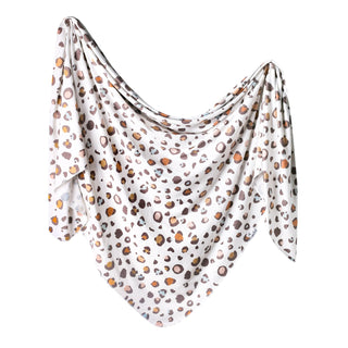 Copper Pearl Millie Knit Swaddle Blanket, Copper Pearl, Animal Print, cf-type-swaddling-blanket, cf-vendor-copper-pearl, Copper Pearl, Copper Pearl Animal Print, Copper PEarl Leopard, Copper 