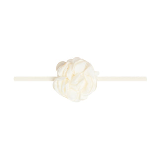 Baby Bling Mini Silk Ruffle Flower Skinny Headband - Ivory, Baby Bling, Baby bling, Baby Bling Headband, Baby bling Ivory, Baby Bling Mini Silk Ruffle Flower Skinny Headband, Baby Bling Skinn