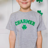 Sweet Wink Charmer S/S Shirt - Gray, Sweet Wink, cf-size-3t, cf-size-4t, cf-type-tee, cf-vendor-sweet-wink, Charmer, Shamrock, St Patrick's Day, St Patrick's Day Tee, Sweet Wink, Sweet Wink S