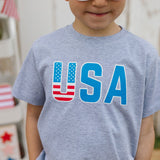 Sweet Wink Patriotic USA S/S Shirt - Gray, Sweet Wink, 4th of July, 4th of July Shirt, cf-size-12-18-months, cf-size-3t, cf-type-tee, cf-vendor-sweet-wink, Patriotic, Patriotic USA, Sweet Win