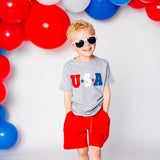 Sweet Wink USA S/S Grey Tee, Sweet Wink, 4th of July, 4th of July Shirt, cf-size-4t, cf-type-tee, cf-vendor-sweet-wink, CM22, JAN23, Patriotic, Sweet Wink, Sweet Wink 4th of July, Sweet Wink 