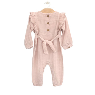 City Mouse Soft Rose Muslin Tie Romper, City Mouse, City Mouse, city mouse baby clothes, City Mouse Clothing, City Mouse Muslin Romper, City Mouse Romper, City Mouse Soft Rose, City Mouse Sof