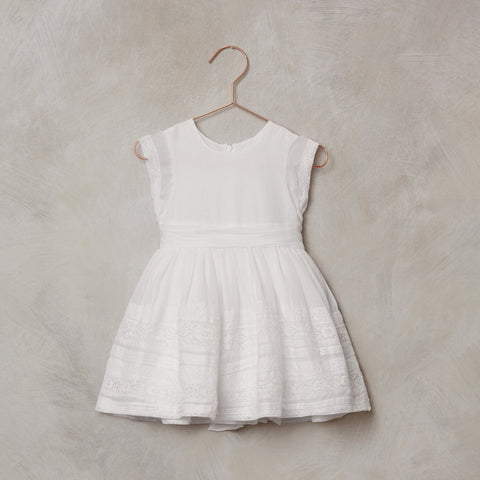 Noralee Dahlia Dress in White, Noralee, cf-size-18m, cf-size-3m, cf-size-4y, cf-size-6y, cf-type-dress, cf-vendor-noralee, Dahlia Dress, Easter Dress, Ivory, Nora Lee, Noralee, Noralee Dahlia