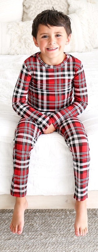 Posh Peanut Noah Plaid Loungewear, Posh Peanut, All Things Holiday, Christmas, Els PW 8258, End of Year, End of Year Sale, Pajama, Pajamas, Plaid Pajamas, Posh Peanut, Posh Peanut Christmas, 