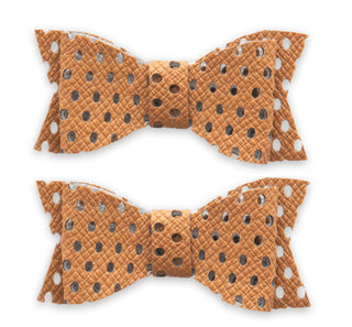 Baby Bling Perforated Clip Set-Camel, Baby Bling, Baby Bling, Baby Bling Bows, Baby Bling Camel Perforated Clip Set, Baby Bling Clip Set, Baby Bling Hair Clip Set, Baby Bling Perforated Clip 