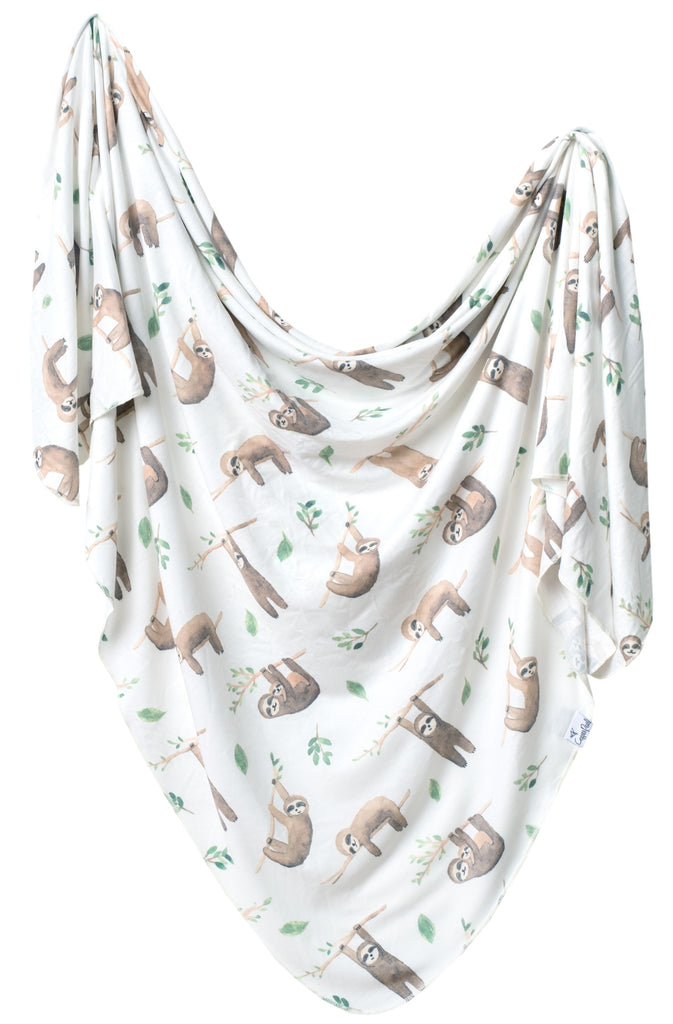 Copper Pearl Noah Knit Swaddle Blanket Basically Bows & Bowties