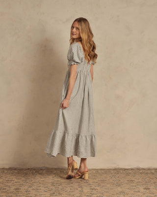 Noralee Women's Chloe Dress in Dusty Blue Gingham, Noralee, cf-size-small, cf-type-dress, cf-vendor-noralee, Chloe Dress, Dusty Blue Gingham, Nora Lee, Nora Lee Women's Dress, Noralee, Norale