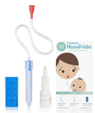 Frida Baby NoseFrida SNOTSUCKER SALINE KIT, Frida, Baby Basics, Baby Shower, Baby Shower Gift, cf-type-snotsucker, cf-vendor-frida, Frida Baby, Fridababy, Fridababy NoseFrida Snot Sucker, Fri