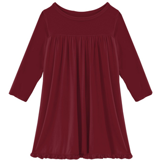 KicKee Pants Solid Wild Strawberry Classic L/S Swing Dress, KicKee Pants, CM22, KicKee, KicKee Pants, KicKee Pants Classic L/S Swing Dress, KicKee Pants County Fair, KicKee Pants Solid Wild S