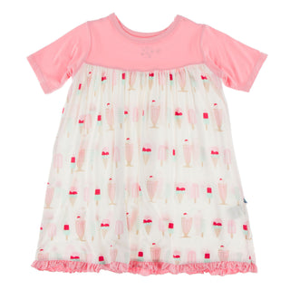KicKee Pants Natural Ice Cream Shop Classic S/S Swing Dress, KicKee Pants, CM22, Dress, KicKee, KicKee Dress, KicKee Pants, KicKee Pants Classic S/S Swing Dress, KicKee Pants Culinary Arts, K
