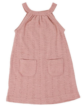 L'ovedbaby Pointelle Halter Dress - Mauve, L'ovedbaby, CM22, Dress, L'ovedbaby, L'ovedbaby Dress, L'ovedbaby Mauve, L'ovedbaby Pointelle Halter Dress, L'ovedbaby Pointelle Halter Toddler Dres