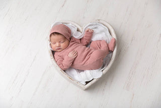L'ovedbaby Pointelle Lap Shoulder Footie - Mauve, L'ovedbaby, CM22, L'oved Baby Stone, L'ovedbaby Mauve, L'ovedbaby Mauve Pointelle Lap Shoulder Footie, L'ovedbaby Pointelle Lap Shoulder Foot