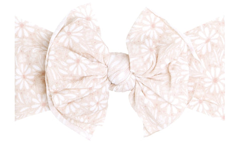 Baby Bling White Daisy Printed FAB-BOW-LOUS, Baby Bling, Baby Baby Bling Headbands, Baby Bling, Baby Bling FAB-BOW-LOUS, Baby Bling Headband, Baby Bling Headbands, Baby Bling Printed FAB Head