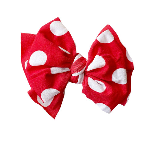 Baby Bling Red Polka Dot Printed FAB-BOW-LOUS Clip, Baby Bling, Baby Baby Bling Headbands, Baby Bling, Baby Bling Character Collection, Baby Bling Clippie, Baby Bling FAB Clip, Baby Bling FAB