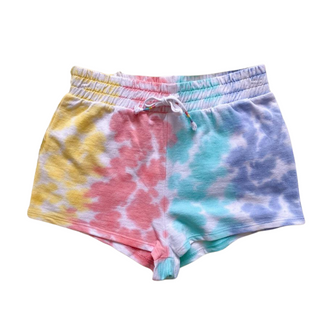 Paper Flower Multi-Color Tie Dye Short, Paper Flower, cf-size-large-12, cf-size-xlarge-14, cf-type-shorts, cf-vendor-paper-flower, CM22, JAN23, Multi-Color Tie Dye, Paper Flower, Paper Flower