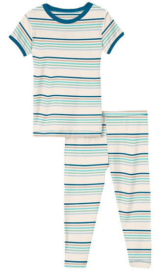 KicKee Pants Culinary Arts Stripe S/S Pajama Set, KicKee Pants, CM22, KicKee, KicKee Pants, KicKee Pants Culinary Arts, KicKEe Pants Pajama Set, KicKee Pants Pajama set with Pants, KicKee Pan