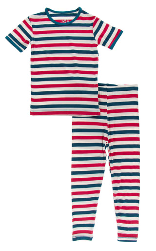 KicKee Pants USA Stripe S/S Pajama Set, KicKee Pants, CM22, KicKee, KicKee Pants, KicKee Pants Everyday Celebrations, KicKee Pants S/S Pajama Set w/Pants, KicKee Pants S/S Pajama Set with Pan