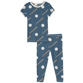 KicKee Pants Deep Sea Baseball S/S Pajama Set, KicKee Pants, CM22, KicKee, KicKee Pants, KicKee Pants Deep Sea Baseball, KicKee Pants Deep Sea Baseball S/S Pajama Set, KicKEe Pants Pajama Set