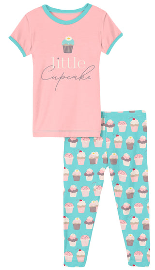 KicKee Pants Summer Sky Cupcakes S/S Graphic Tee Pajama Set, KicKee Pants, CM22, KicKee, KicKee Pants, KicKee Pants Culinary Arts, KicKee Pants Graphic Tee Pajama Set, KicKEe Pants Pajama Set