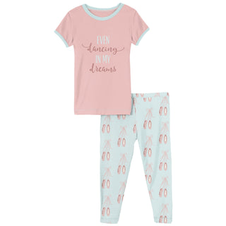 KicKee Pants Fresh Air Ballet S/S Graphic Pajama Set, KicKee Pants, CM22, KicKee, KicKee Pants, KicKee Pants Fresh Air Ballet, KicKee Pants Fresh Air Ballet S/S Graphic Pajama Set, KicKEe Pan