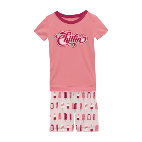 KicKee Pants Macaroon Popsicles Graphic Tee S/S Pajama Set with Shorts, KicKee Pants, 2pc Pajama Set, cf-size-2t, cf-size-5-years, cf-size-6-years, cf-size-8-years, cf-type-pajama-set, cf-ven