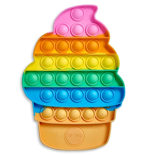 Pop It Fidget Toy - Rainbow Ice Cream Cone, Top Trenz, EB Boys, EB Girls, Fidget, Fidget toy, Fidgety Toy, In N  Out, In N Out Pop It, Pop It Fidget Toy, Pop It Fidget Toy - Glow in the Dark 