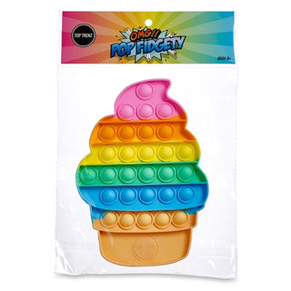Pop It Fidget Toy - Rainbow Ice Cream Cone, Top Trenz, EB Boys, EB Girls, Fidget, Fidget toy, Fidgety Toy, In N  Out, In N Out Pop It, Pop It Fidget Toy, Pop It Fidget Toy - Glow in the Dark 