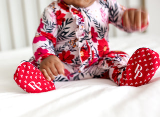 Posh Peanut Chloe Ruffled Zippered Footie, Posh Peanut, Posh Peanut, Posh Peanut Chloe, Posh Peanut Chloe Ruffled Zippered Footie, Posh Peanut Fall 2020, Posh Peanut Footie, Posh Peanut Footi