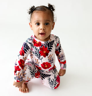 Posh Peanut Chloe L/S Ruffled Romper, Posh Peanut, Long Sleeve Ruffled Romper, Posh Peanut, Posh Peanut Chloe, Posh Peanut Chloe L/S Ruffled Romper, Posh Peanut Fall 2020, Posh Peanut L/S Ruf