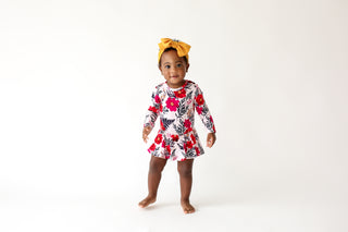 Posh Peanut Chloe L/S Twirl Skirt Bodysuit, Posh Peanut, Posh Peanut, Posh Peanut Chloe, Posh Peanut Chloe L/S Twirl Skirt Bodysuit, Posh Peanut Dress, Posh Peanut Fall 2020, Posh Peanut Twir